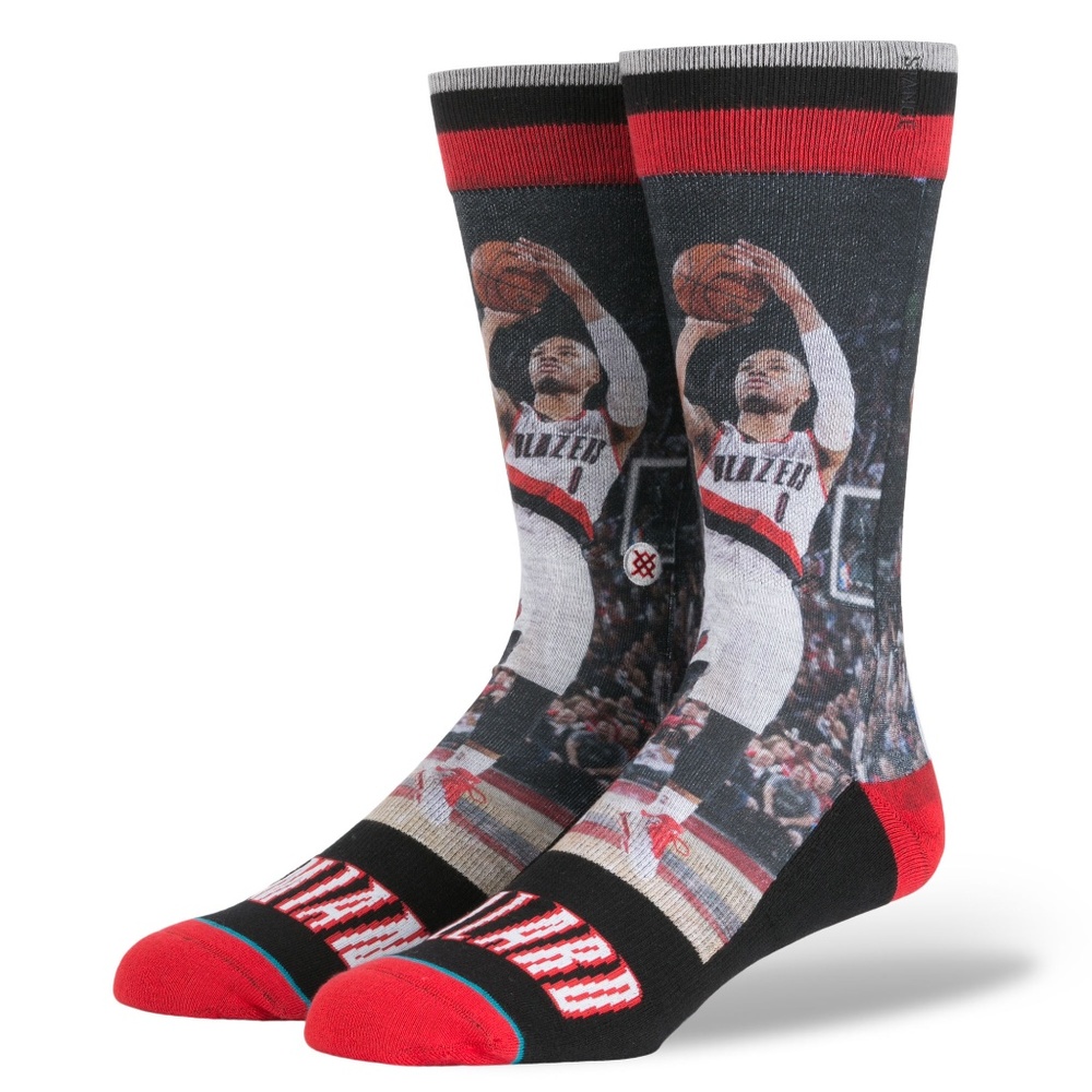 Stance Damian Lillard Socks Portland TrailBlazers